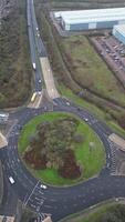 High Angle Footage of Corby City of Northamptonshire, England. UK. January 11th, 2024 video
