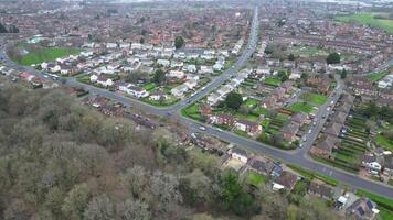 alto ángulo imágenes de corby ciudad de norteamptonshire, Inglaterra. Reino Unido. enero 11, 2024 video