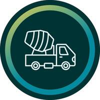 Cement Truck Vecto Icon vector