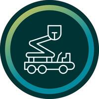 Boom Lift Vecto Icon vector