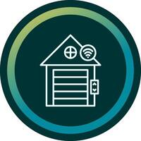 Smart Garage Vecto Icon vector