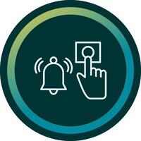 Emergency Alarm Button Vecto Icon vector