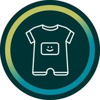 Baby Boy Outfit Vecto Icon vector