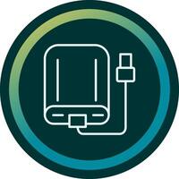 External Hard Drive Vecto Icon vector