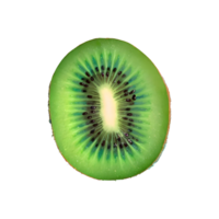 AI generated Fresh sliced kiwi fruit isolated on transparent background png