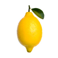 AI generated Fresh lemon isolated on transparent background png