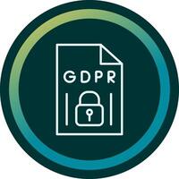 GDPR Vecto Icon vector