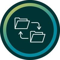 Data Transfer Vecto Icon vector