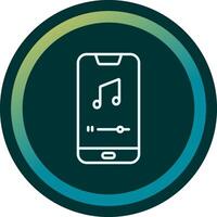 Mobile Music Player Vecto Icon vector