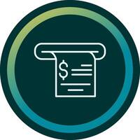 Receipt Vecto Icon vector