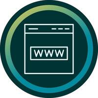 Web Site Vecto Icon vector