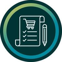 Shopping List Vecto Icon vector