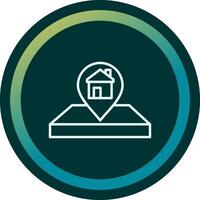 House Location Pin Vecto Icon vector