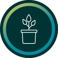 Plant Pot Vecto Icon vector