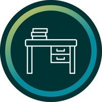 Work Desk Vecto Icon vector