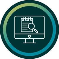File Search Computer Vecto Icon vector