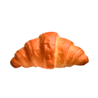 ai generiert frisch gebacken Croissant isoliert auf transparent Hintergrund png