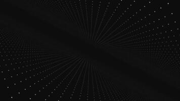 futuristisch Technologie Video Animation mit ziehen um Objekt und Beleuchtung, Schleife. futuristisch Video Animation mit glühend Partikel Objekt