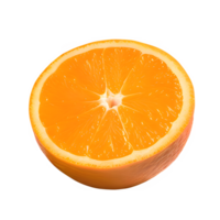 AI generated Sliced orange isolated on transparent background png