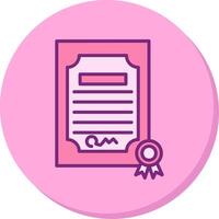 Certificate Vecto Icon vector