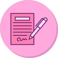 Contract Vecto Icon vector