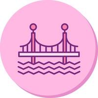 puente vecto icono vector