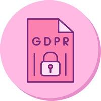 GDPR Vecto Icon vector