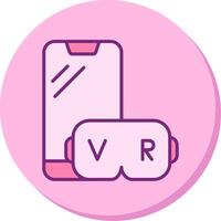 Virtual Reality Vecto Icon vector