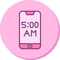 teléfono inteligente alarma vecto icono vector