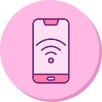 teléfono inteligente Wifi vecto icono vector