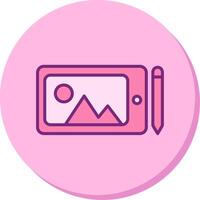 Graphic Tablet Vecto Icon vector