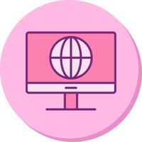 Internet vecto icono vector