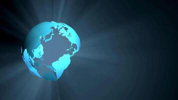 3d animation Terre globe video