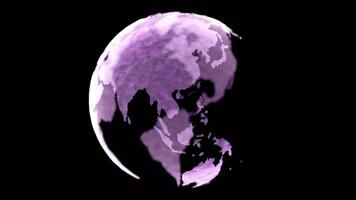 3d animação terra globo video