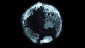 3d animation Terre globe video