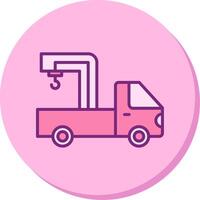 Crane Truck Vecto Icon vector