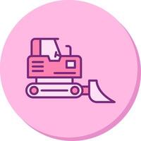 Bulldozer Vecto Icon vector