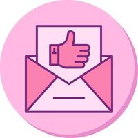 correo electrónico me gusta vecto icono vector