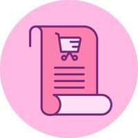 Shopping List Vecto Icon vector