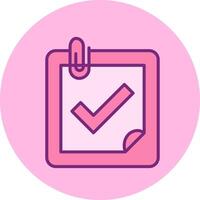 Planner Completed Vecto Icon vector