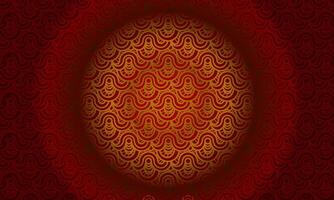 chinese  pattern red gold vector background