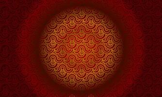 chinese  pattern red gold vector background