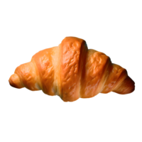 ai gegenereerd vers gebakken croissant geïsoleerd Aan transparant achtergrond png