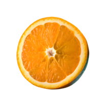 ai gerado fatiado laranja isolado em transparente fundo png