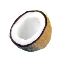 ai gerado coco isolado em transparente fundo png