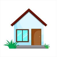 House icons. House vector design illustration on a white background. Home icon image. House icon simple sign.