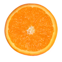 ai généré Frais Orange isolé sur transparent Contexte png