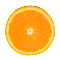 ai generado Fresco naranja aislado en transparente antecedentes png