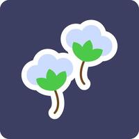 Cotton Flowers Vector Icon