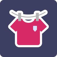 Washing Clothes Vecto Icon vector